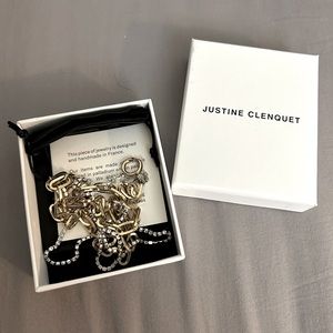 Justine Clenquet Kirsten crystal chain necklace